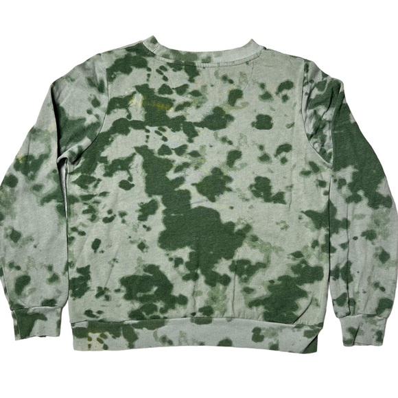 Guns N Roses Tie Dye Crewneck Pullover Sweatshirt in Green Women’s Sz Small - Picture 2 of 7